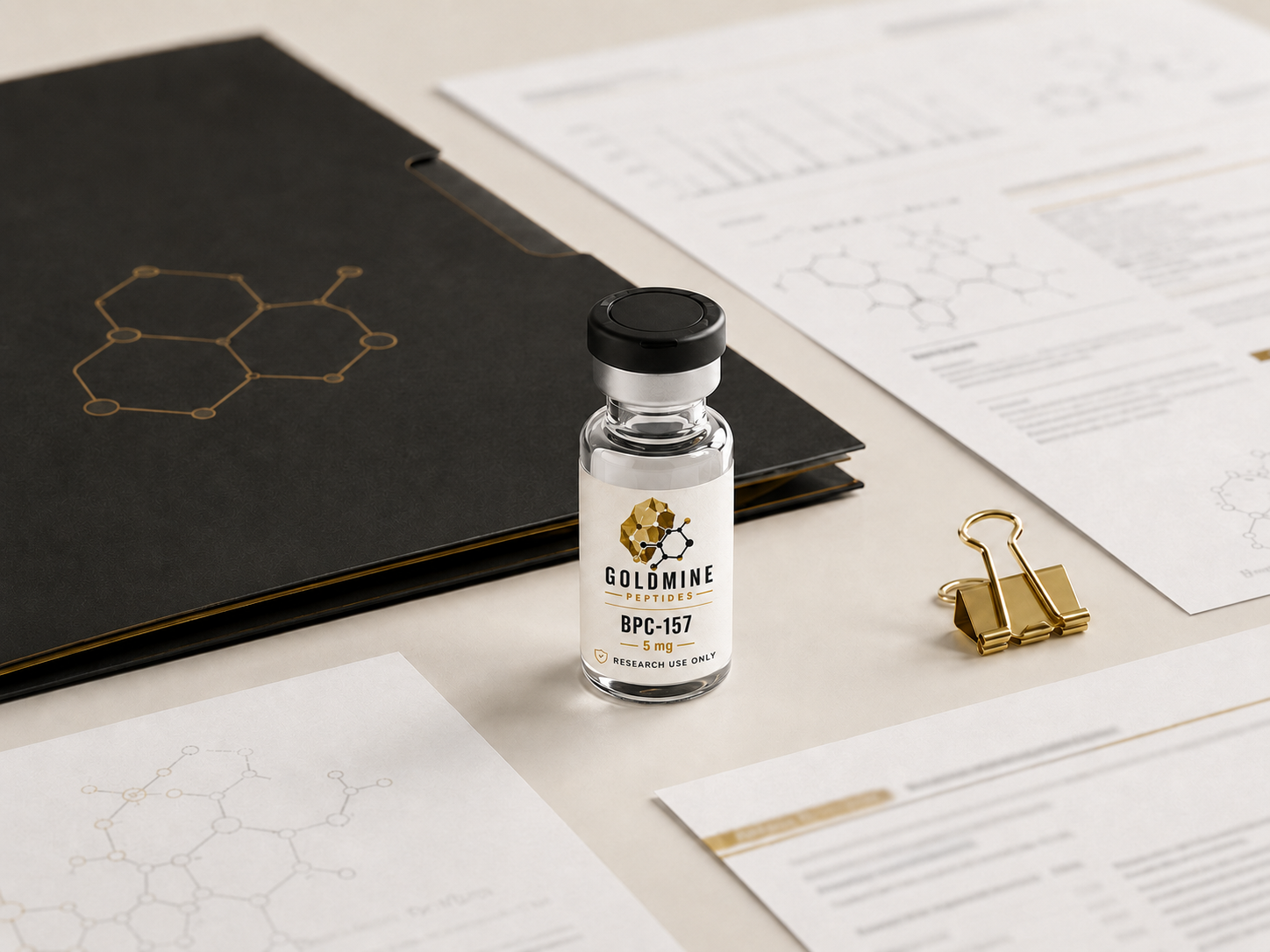 Goldmine Peptides documentation and quality system visual